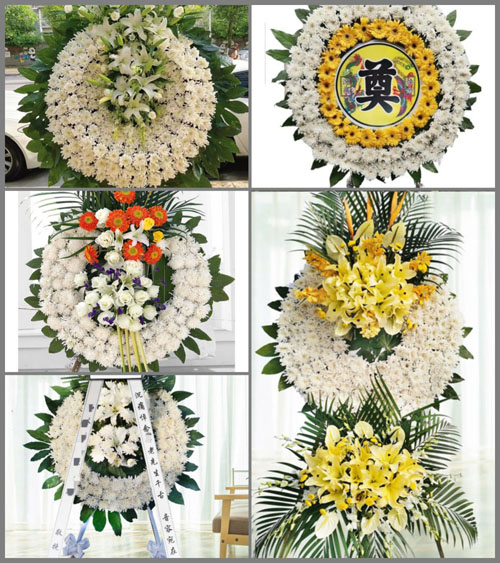 安徽六安市霍山县磨子潭镇龙井冲村花圈速递